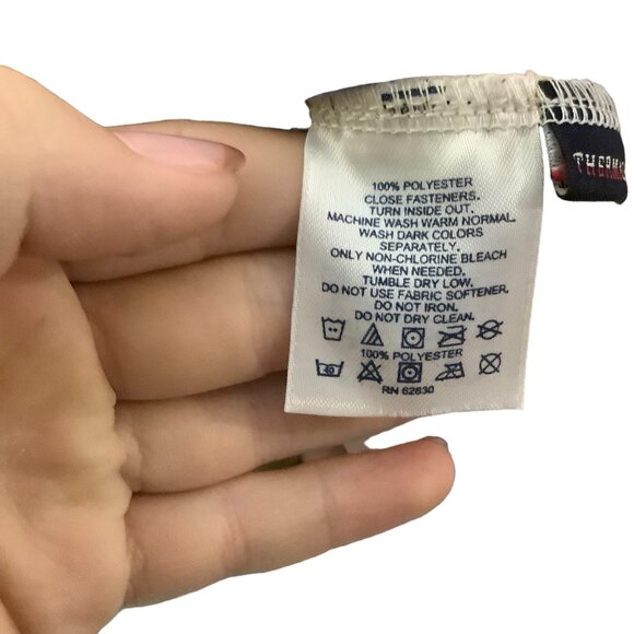 Lands' End ThermaCheck Fleece Argyle Pullover Sweatshirt Women Small 1/4 Zip - Picture 5 of 9